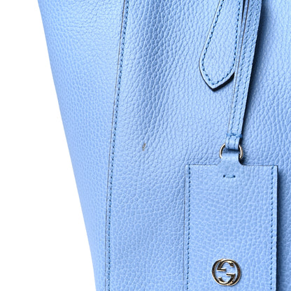 Gucci Dollar Calfskin Small Swing Tote Mineral Blue 9 of 9