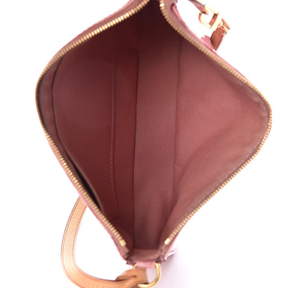 Louis Vuitton Vernis Ikat Pochette Accessories NM Rose Velours 8 of 11