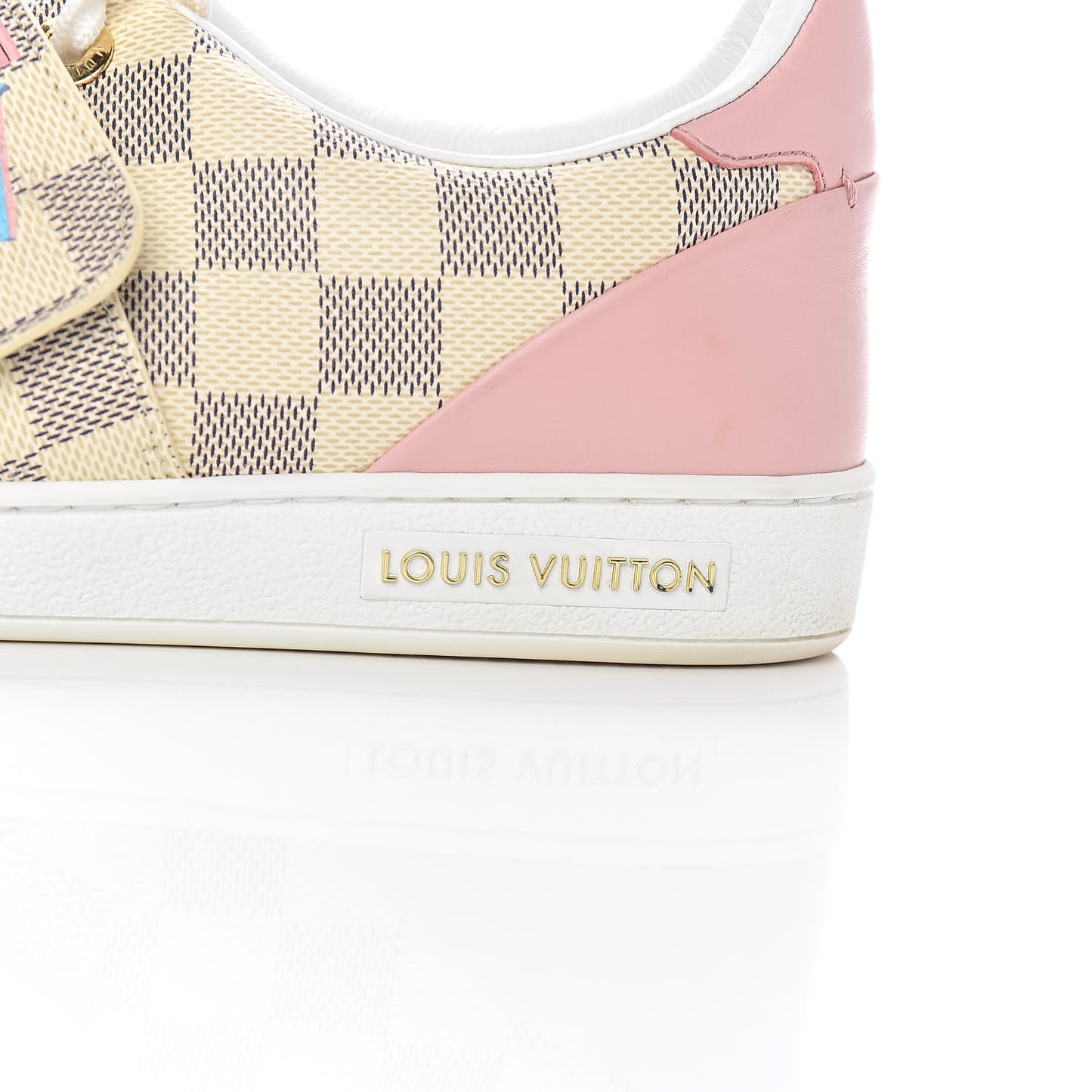 Damier Azur Summer Trunks Frontrow Sneakers 38