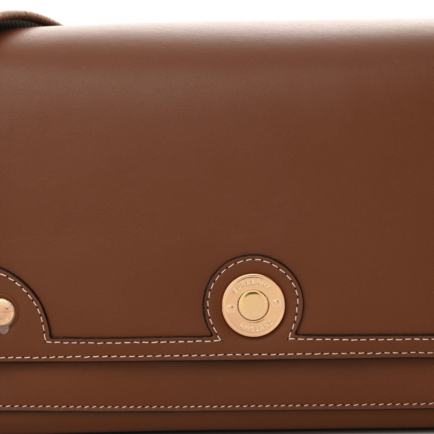 Calfskin Note Crossbody Bag Tan