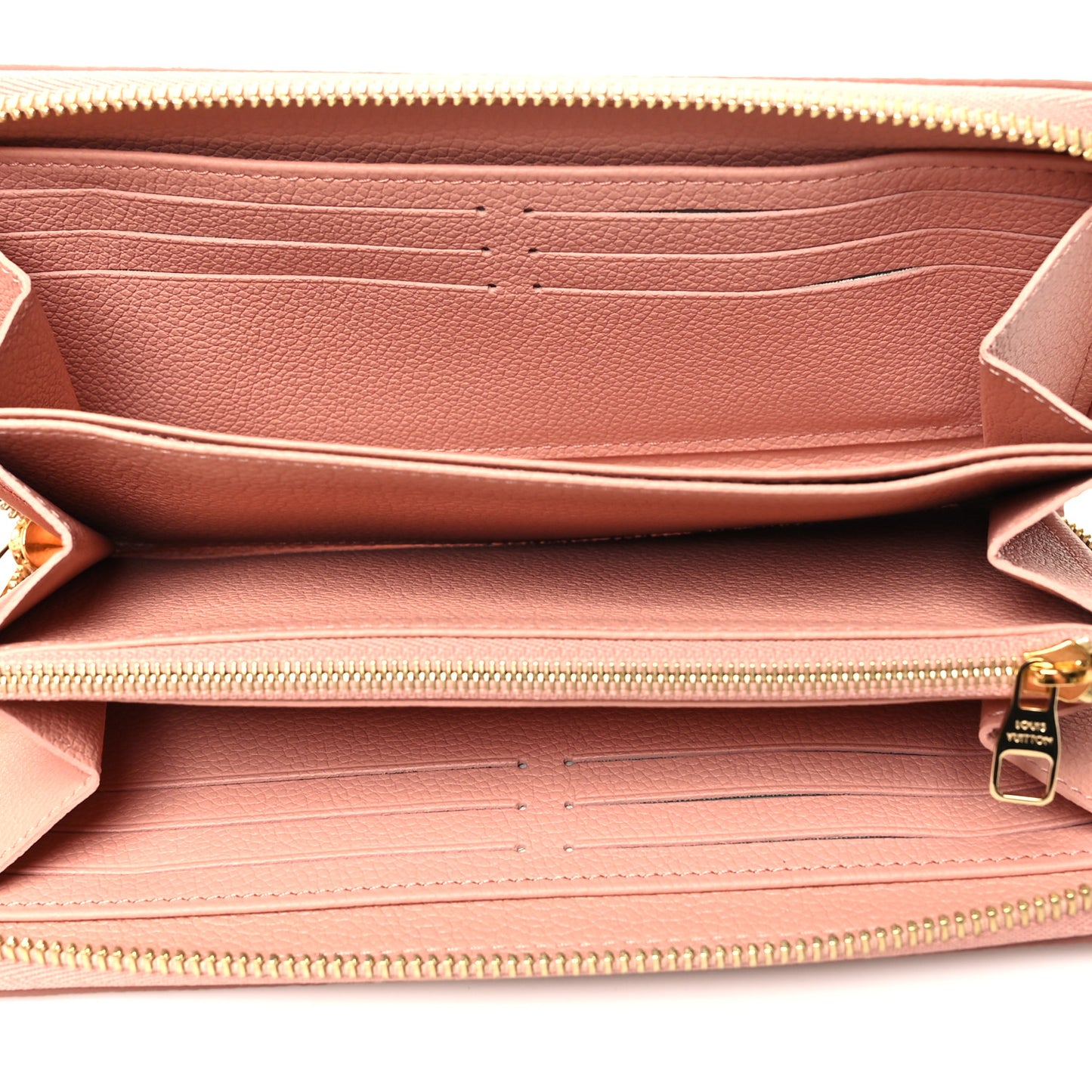 Empreinte Monogram Giant Zippy Wallet Rose Trianon Creme
