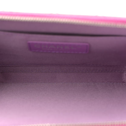 Chanel Patent Quilted Small Pocket Box Camera Case Purple 5 of 12