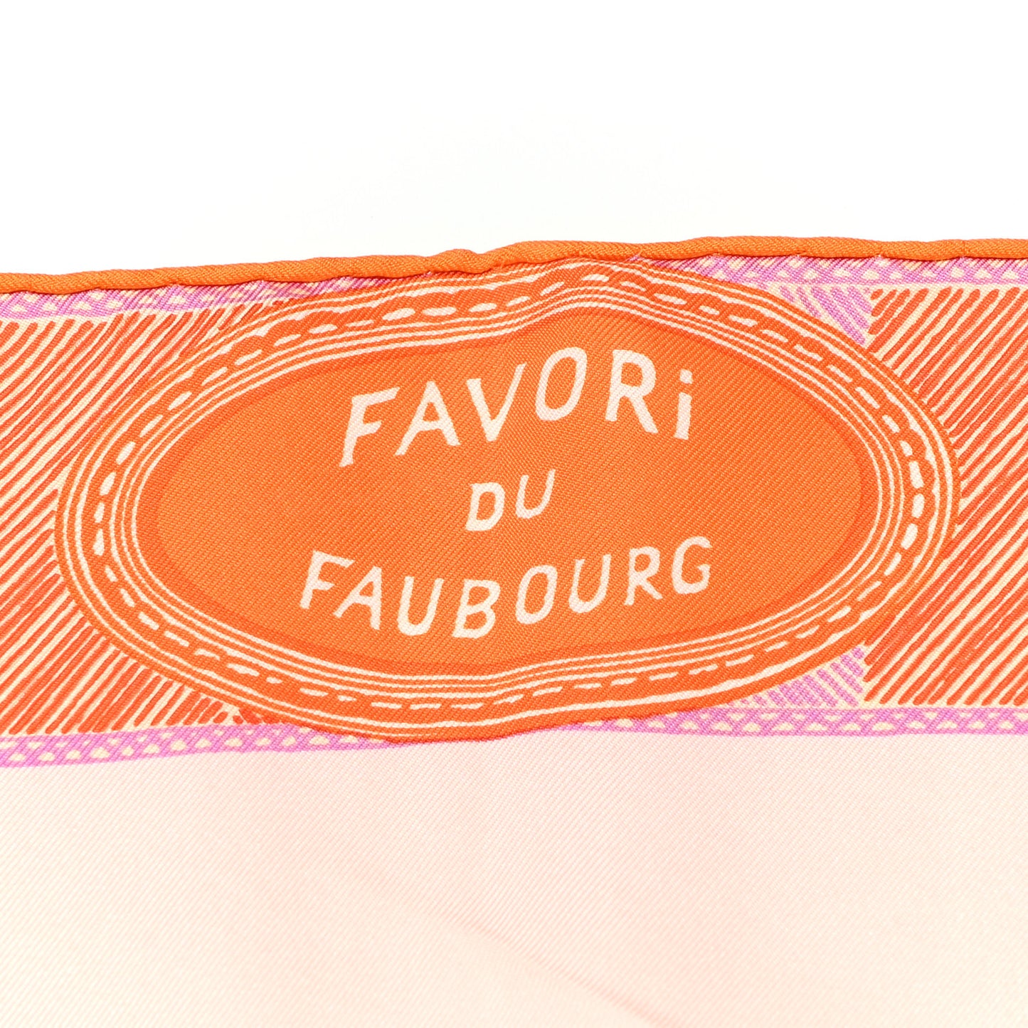 Silk Favori Du Faubourg Scarf 90 Corail