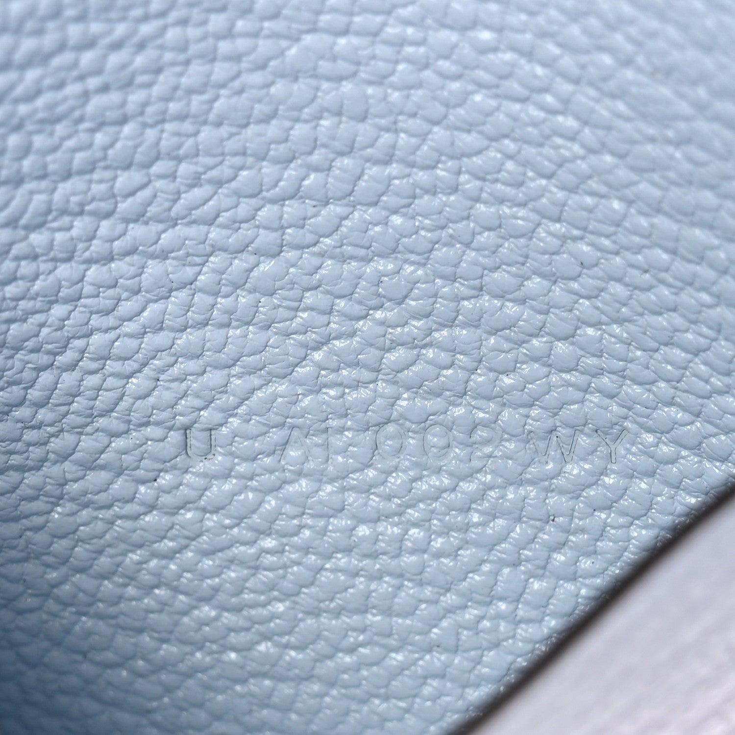 Hermes Chevre Mysore Bearn Card Holder Wallet Bleu Brume 7 of 10