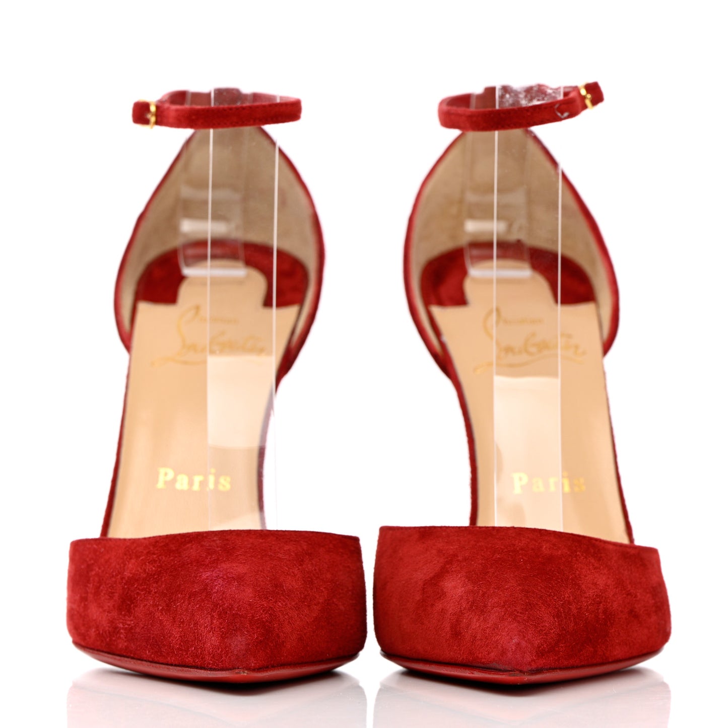 Veau Velours Uptown 100 Pumps 37.5 Carmin