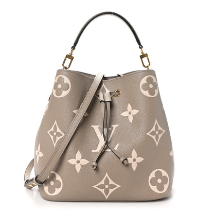 Louis Vuitton Empreinte Monogram Giant Neonoe MM Tourterelle Creme 1 of 10