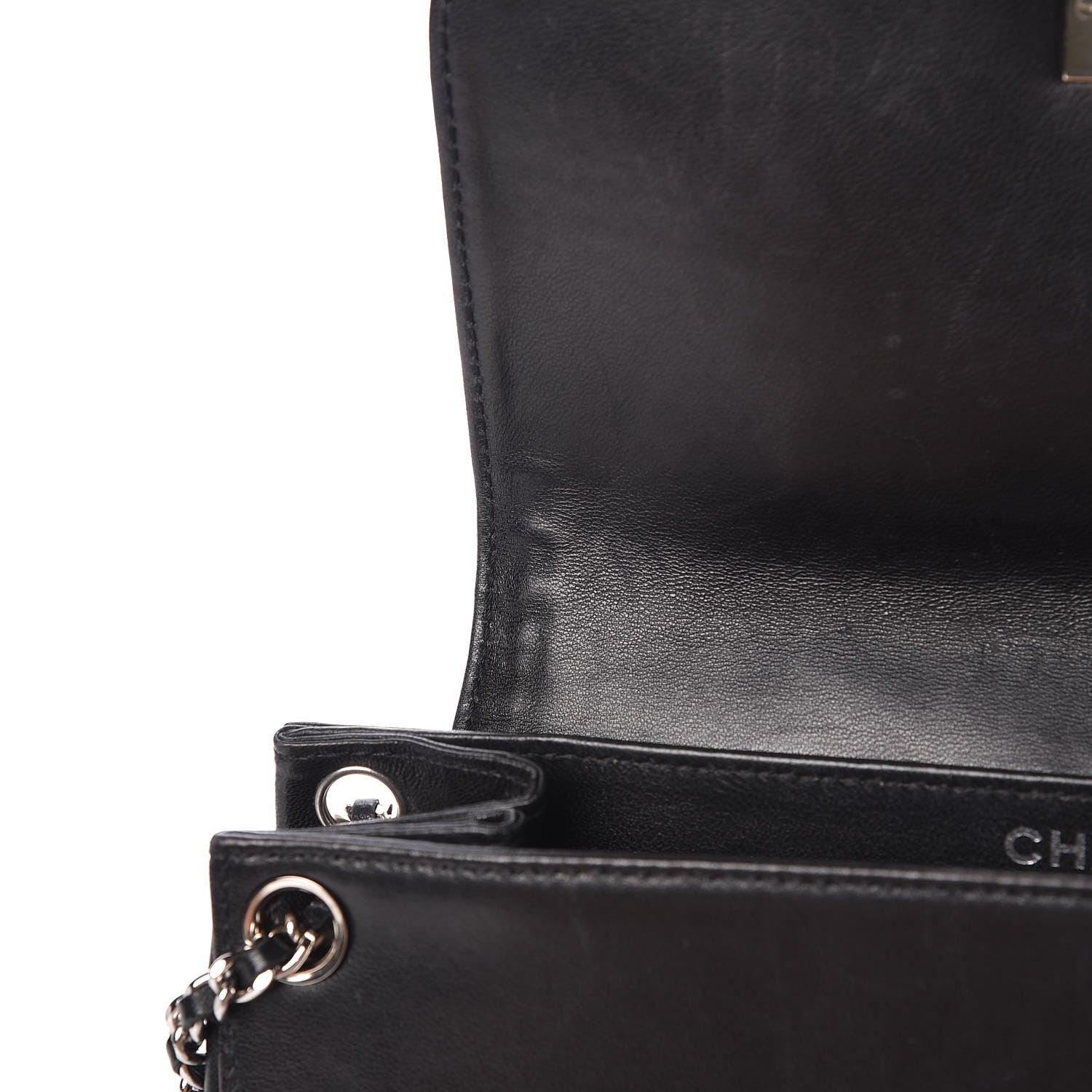 Chanel Lambskin Mademoiselle Accordion Flap Black 14 of 15