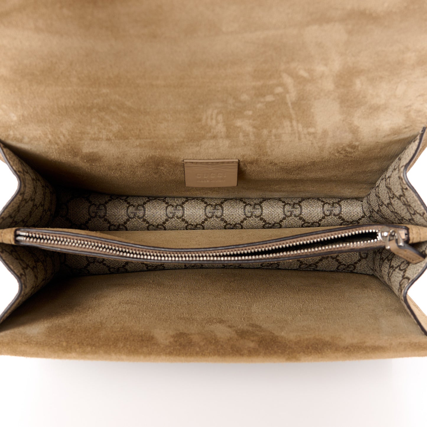 GG Supreme Monogram Small Dionysus Shoulder Bag Taupe