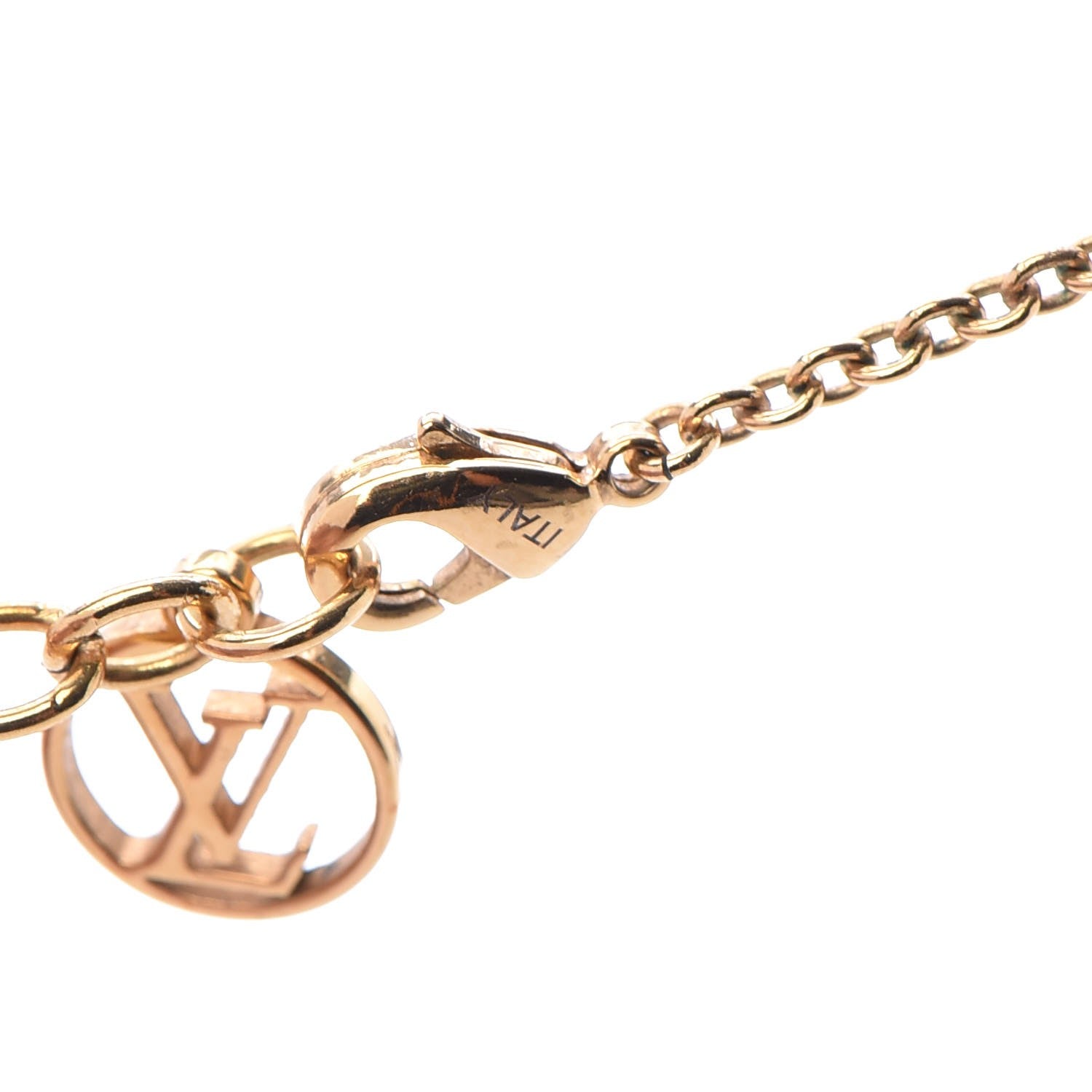Louis Vuitton Essential V Necklace Gold 5 of 5