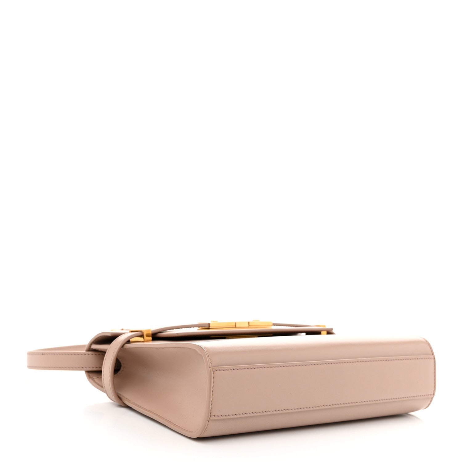 Saint Laurent Smooth Calfskin Small Manhattan Shoulder Bag Rosy Sand 4 of 11