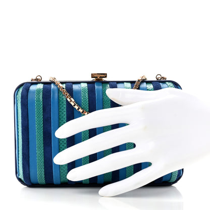 Salvatore Ferragamo Snakeskin Clutch Multicolor 2 of 6