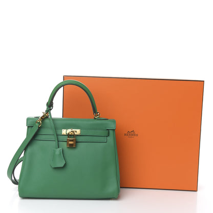 Hermes Swift Kelly Retourne 25 Vert Vertigo 12 of 12
