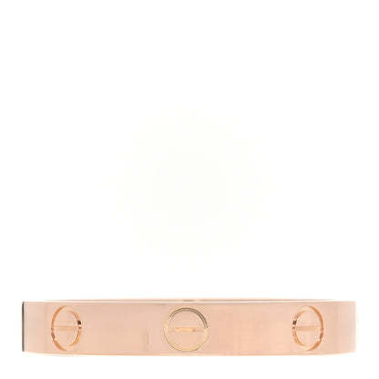 Cartier 18K Pink Gold 3.5mm LOVE Wedding Band Ring 63 10.25 3 of 4