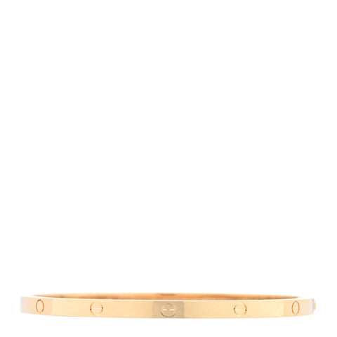 18K Yellow Gold Small LOVE Bracelet 17