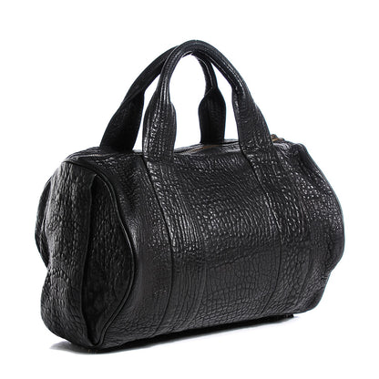 Alexander Wang Pebbled Lambskin Rocco Black Antique Brass Hardware 3 of 6