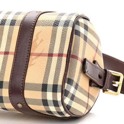 Burberry Haymarket Check Barrel Bag Brown 9 of 9