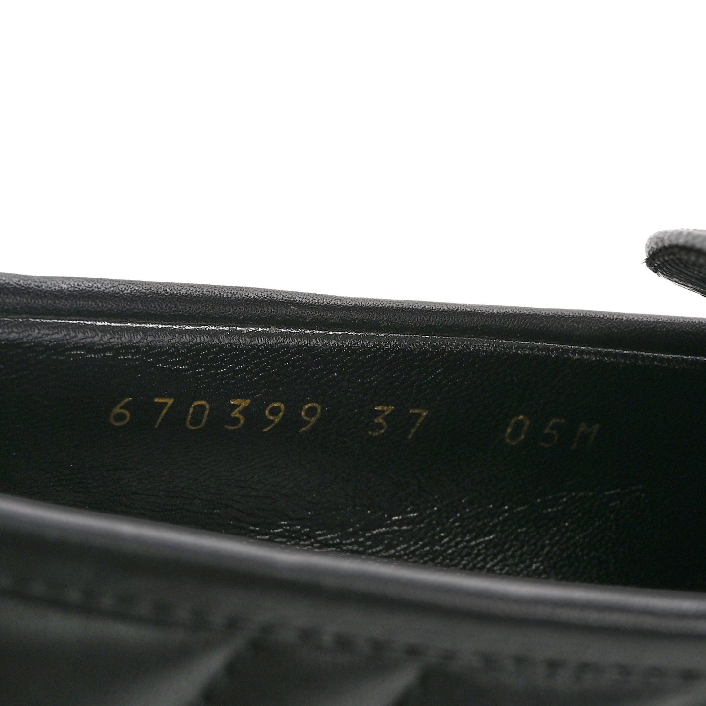 Nappa Matelasse Double G Marmont Loafers 37 Black