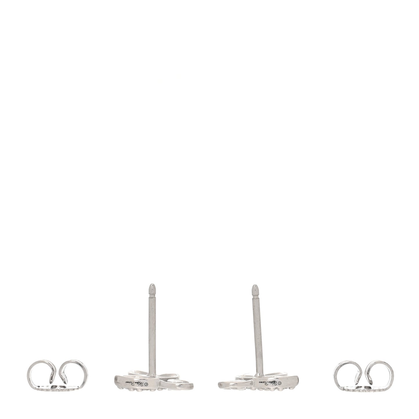 18K White Gold Diamond Paloma Picasso Olive Leaf Earrings