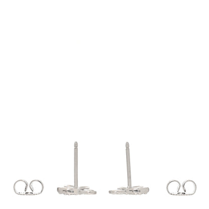 Tiffany 18K White Gold Diamond Paloma Picasso Olive Leaf Earrings 3 of 6