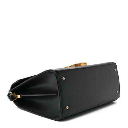 Saint Laurent Grain de Poudre Medium Classic Monogram Cassandra Top Handle Black Rouge Legion 4 of 12
