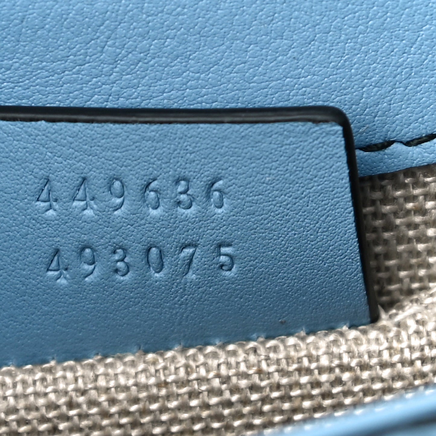 Soft Microguccissima Mini Emily Chain Shoulder Bag Mineral Blue