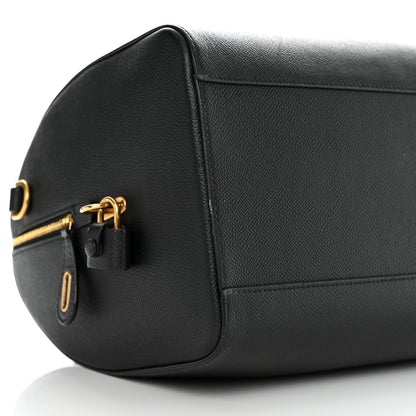 Balenciaga Grained Calfskin Medium Ville Bowling Bag Black 10 of 11
