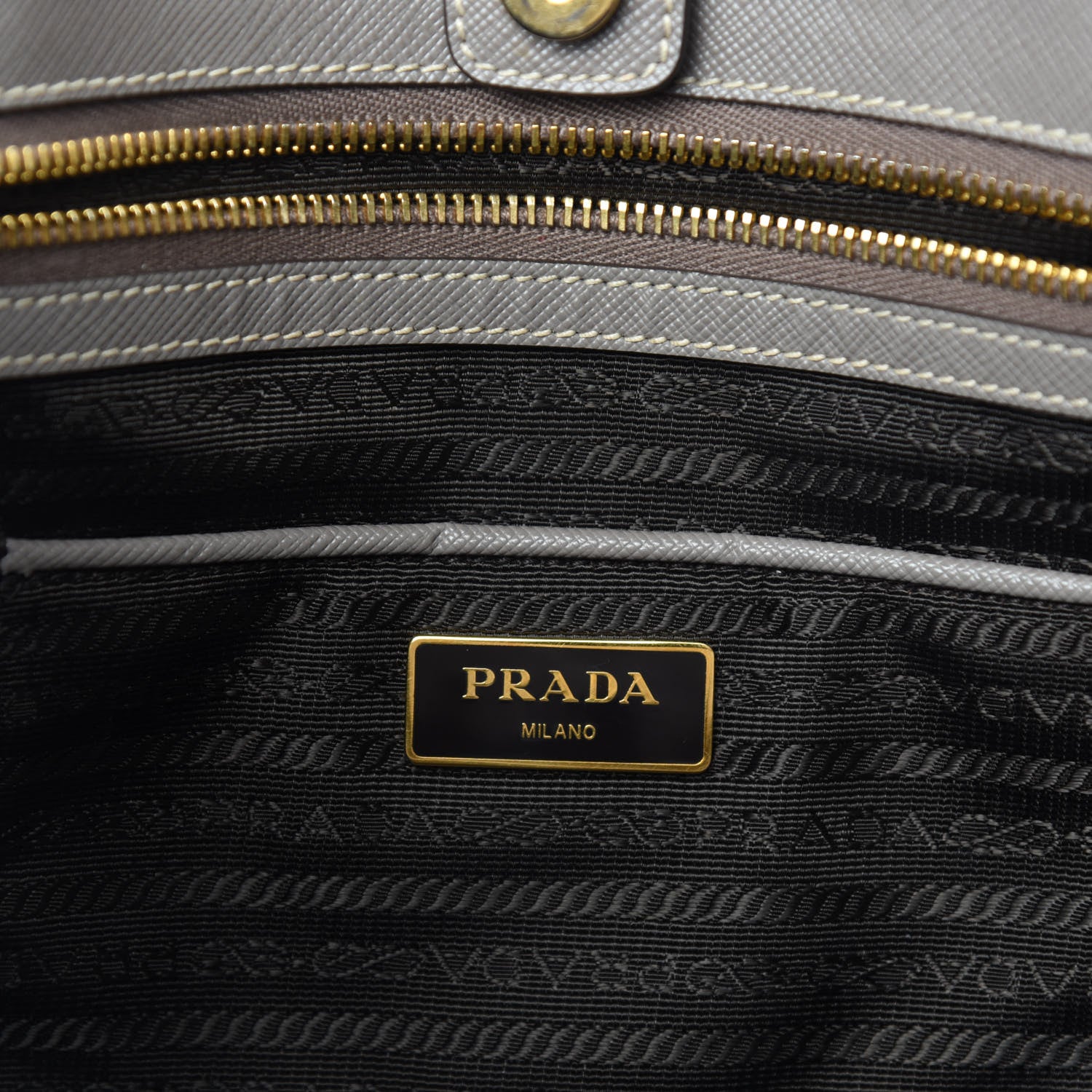 Prada Saffiano Lux Large Tote Argilla 13 of 15
