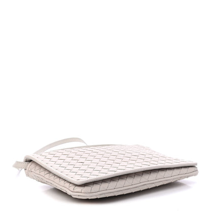 Bottega Veneta Nappa Intrecciato Flap Crossbody White 3 of 4