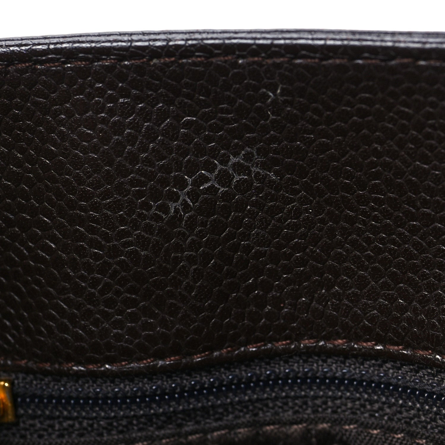 Chanel Caviar Quilted Shopping Tote Dark Brown 9 of 10