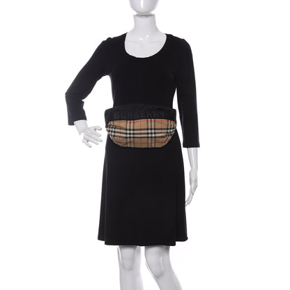 Burberry Nylon Vintage Check Sonny Bum Bag Archive Beige Black 2 of 11