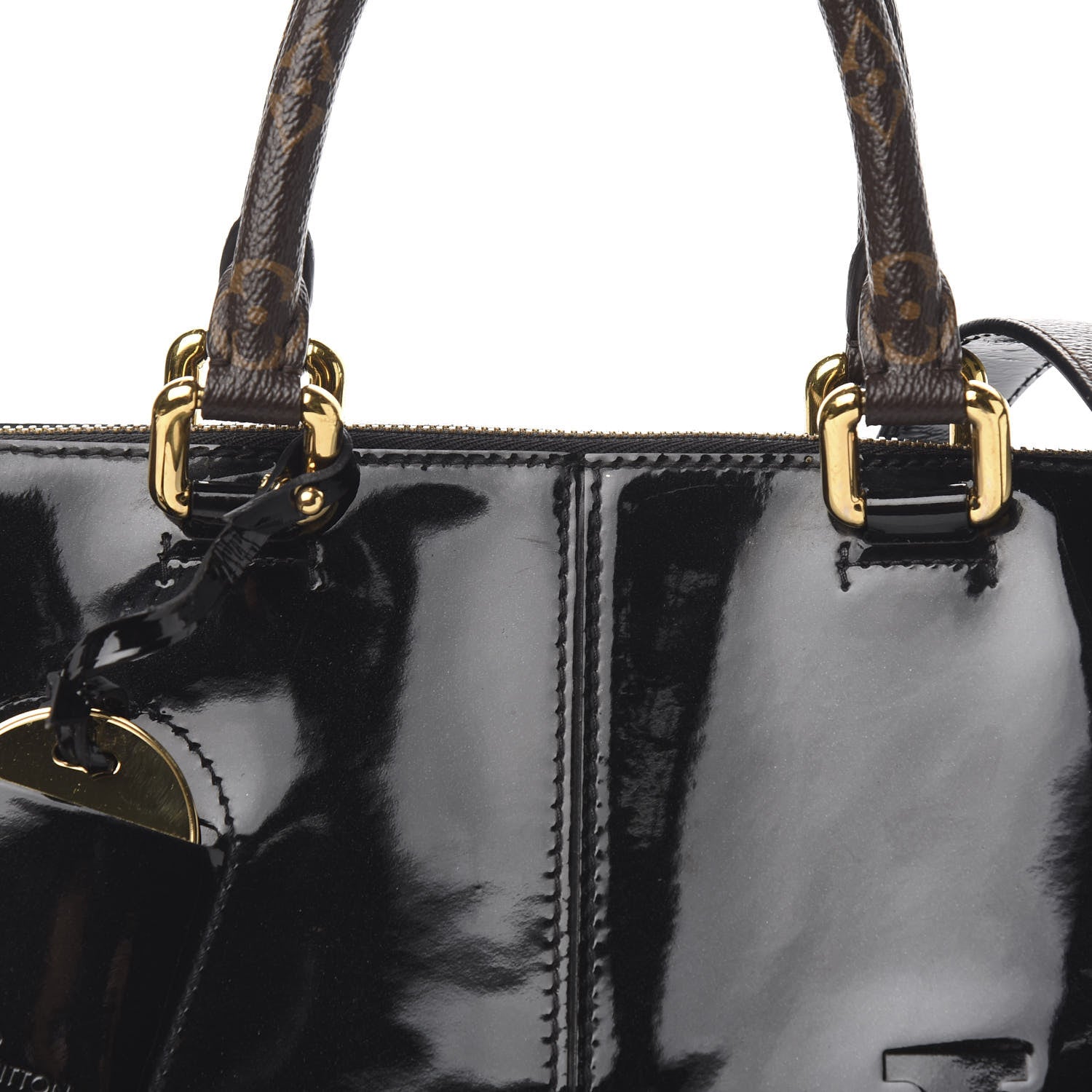 Louis Vuitton Patent Calfskin Miroir Tote Black 8 of 8