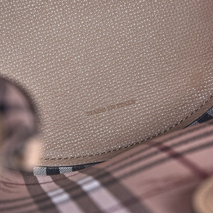 Burberry Calfskin Small Lorne Bucket Crossbody Natural 6 of 6
