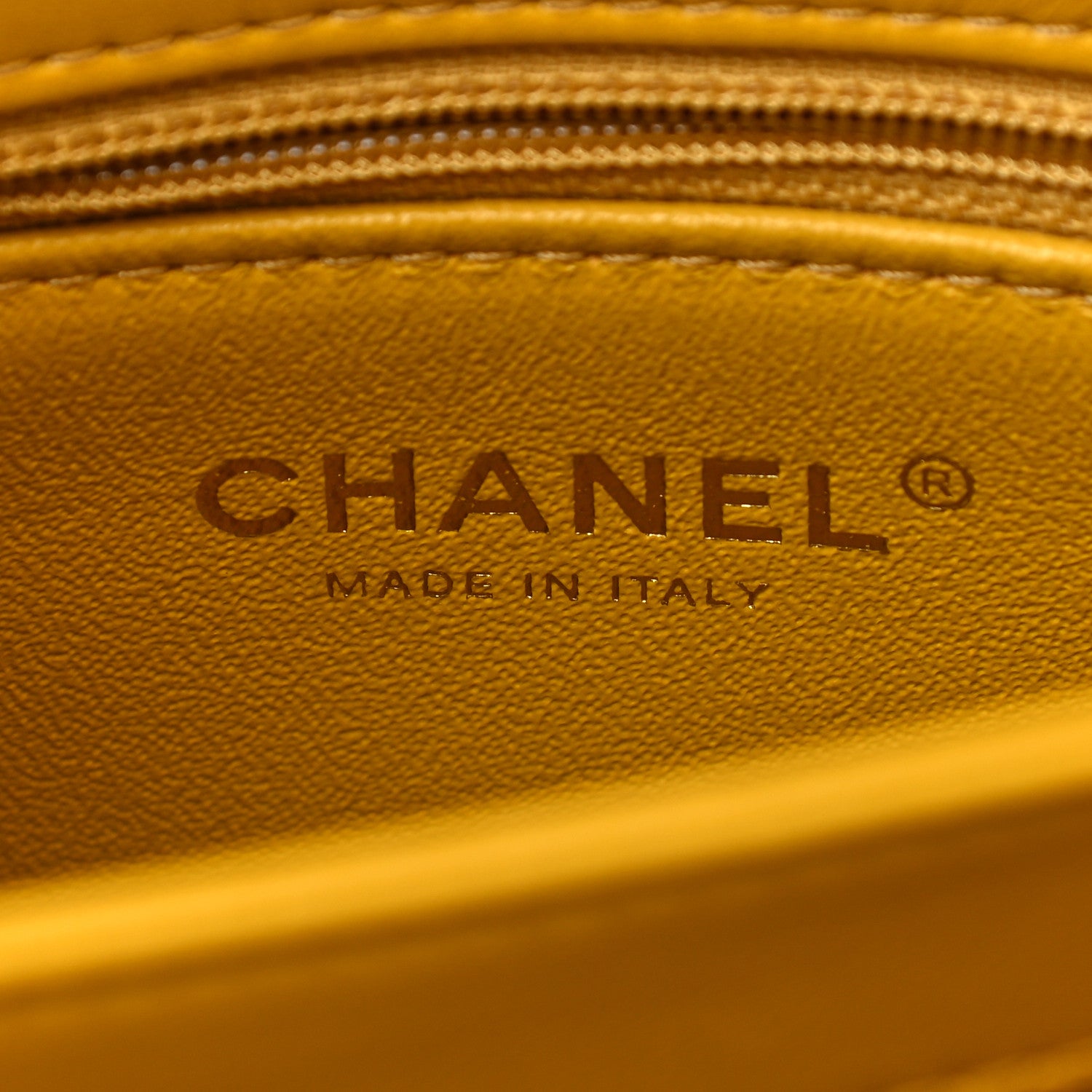 Chanel Lambskin Chevron Quilted Small Trendy CC Dual Handle Flap Bag Yellow 7 of 12