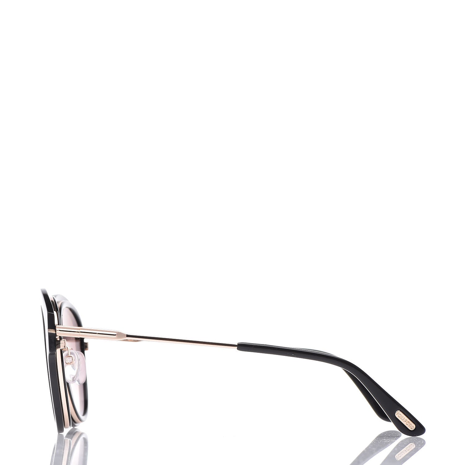 Tom Ford Mia Soft Rounded Sunglasses TF574 Black 3 of 6