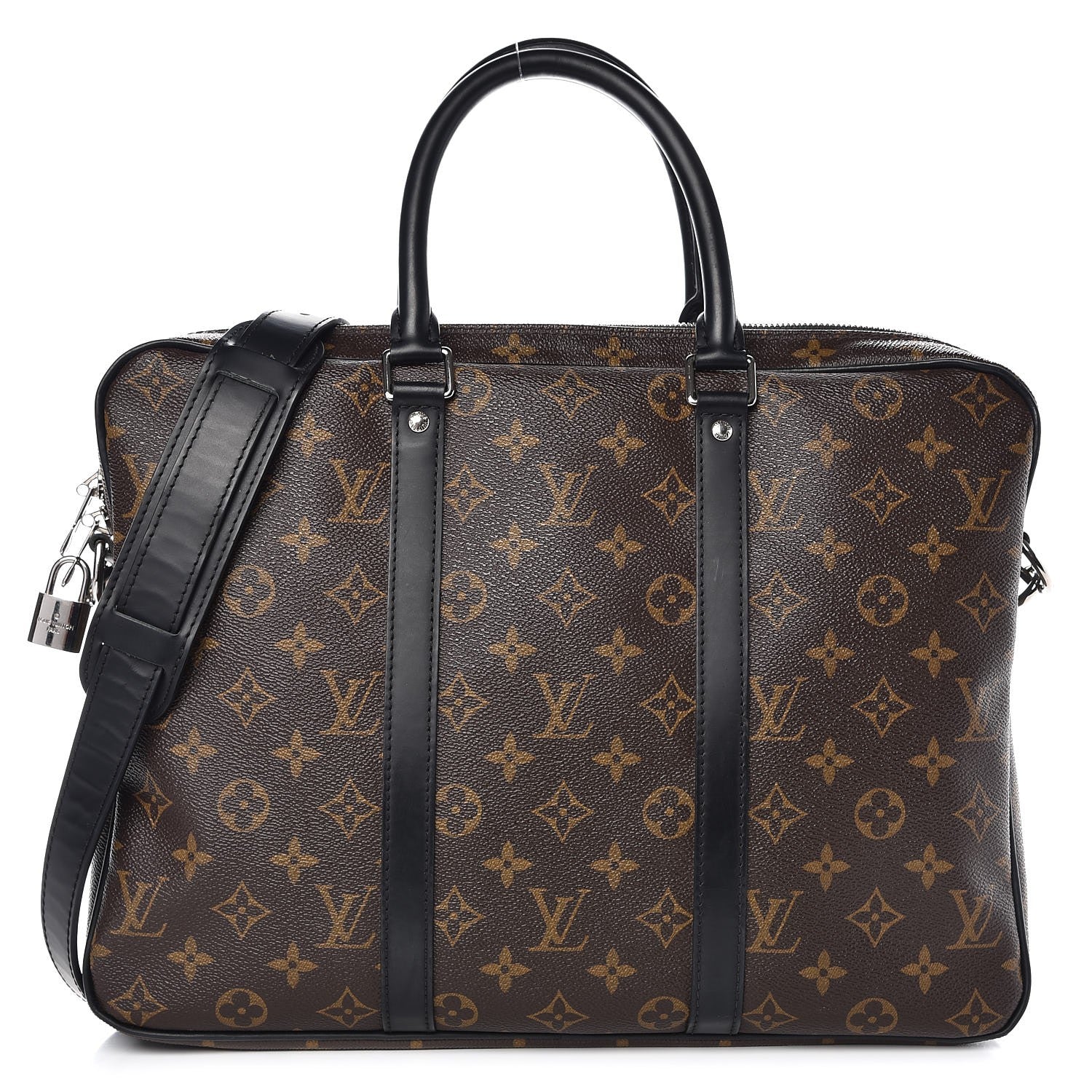 Louis Vuitton Monogram Macassar Porte-Documents Voyage PM 1 of 8