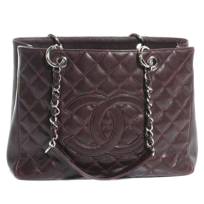Chanel Caviar Grand Shopping Tote GST Dark Brown 2 of 8