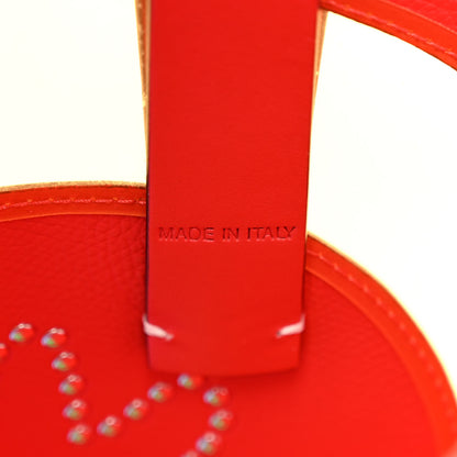 Christian Louboutin Calfskin PVC Love Spikes East West Cabata Tote Latte Multicolor 8 of 11