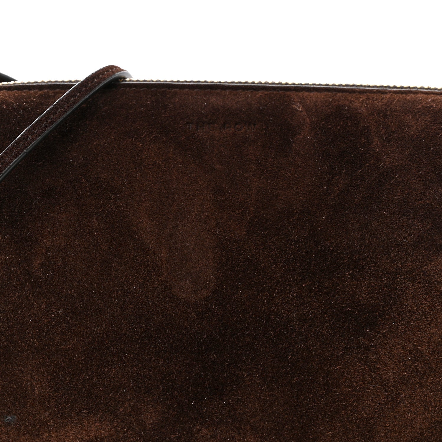 The Row Suede Calfskin Mini Nu Twin Bag Mocha 8 of 11
