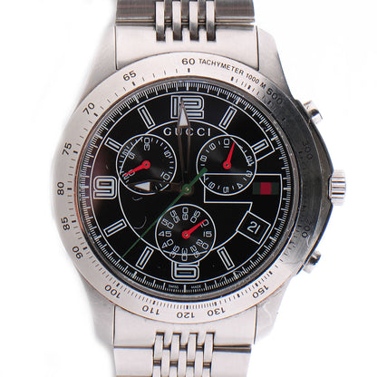 Gucci Stainless Steel 46mm G-Timeless Chronograph Quartz Watch Black 1 of 5