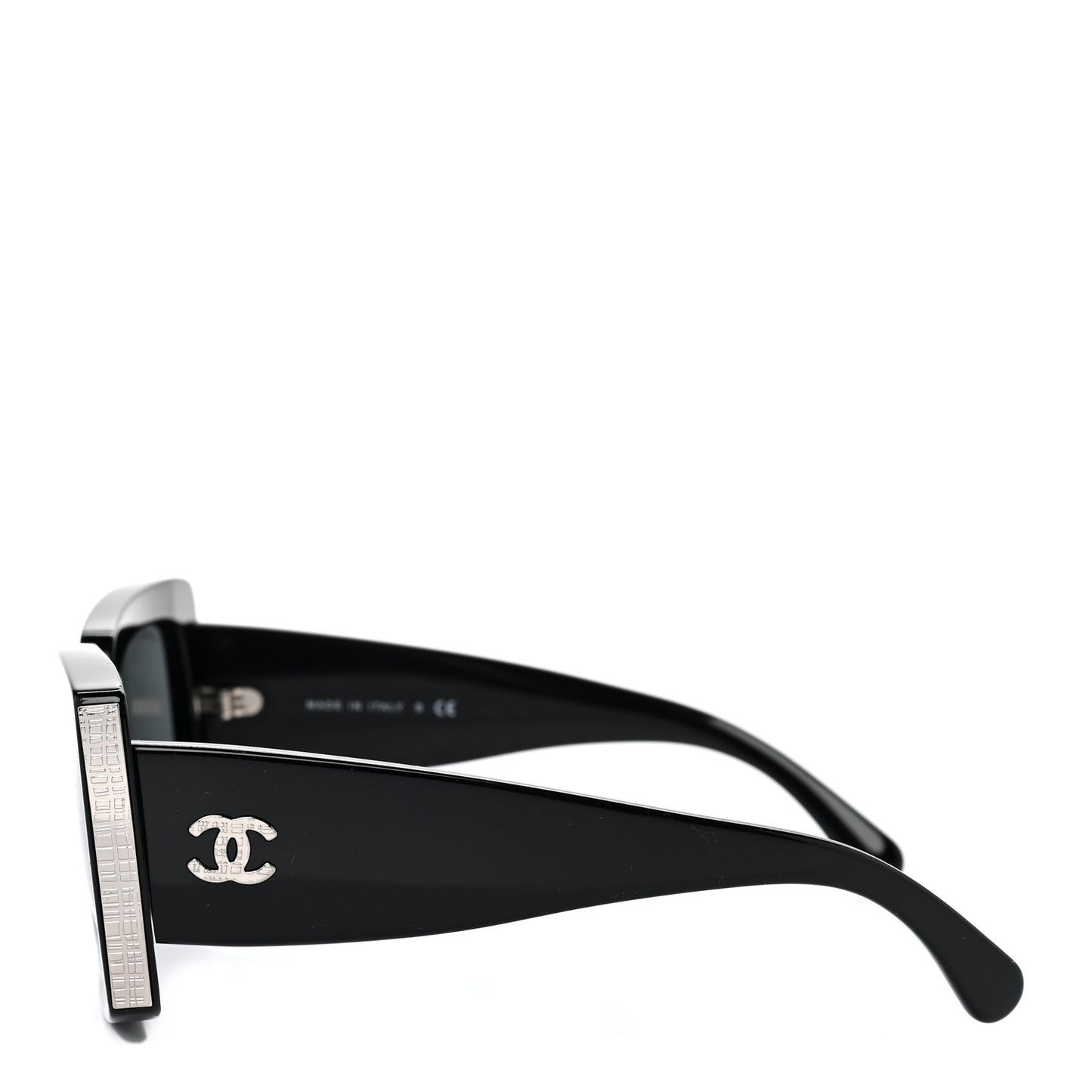 Acetate Rectangle Sunglasses 5435 Black