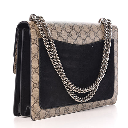 Gucci GG Supreme Monogram Medium Dionysus Shoulder Bag Black 2 of 11