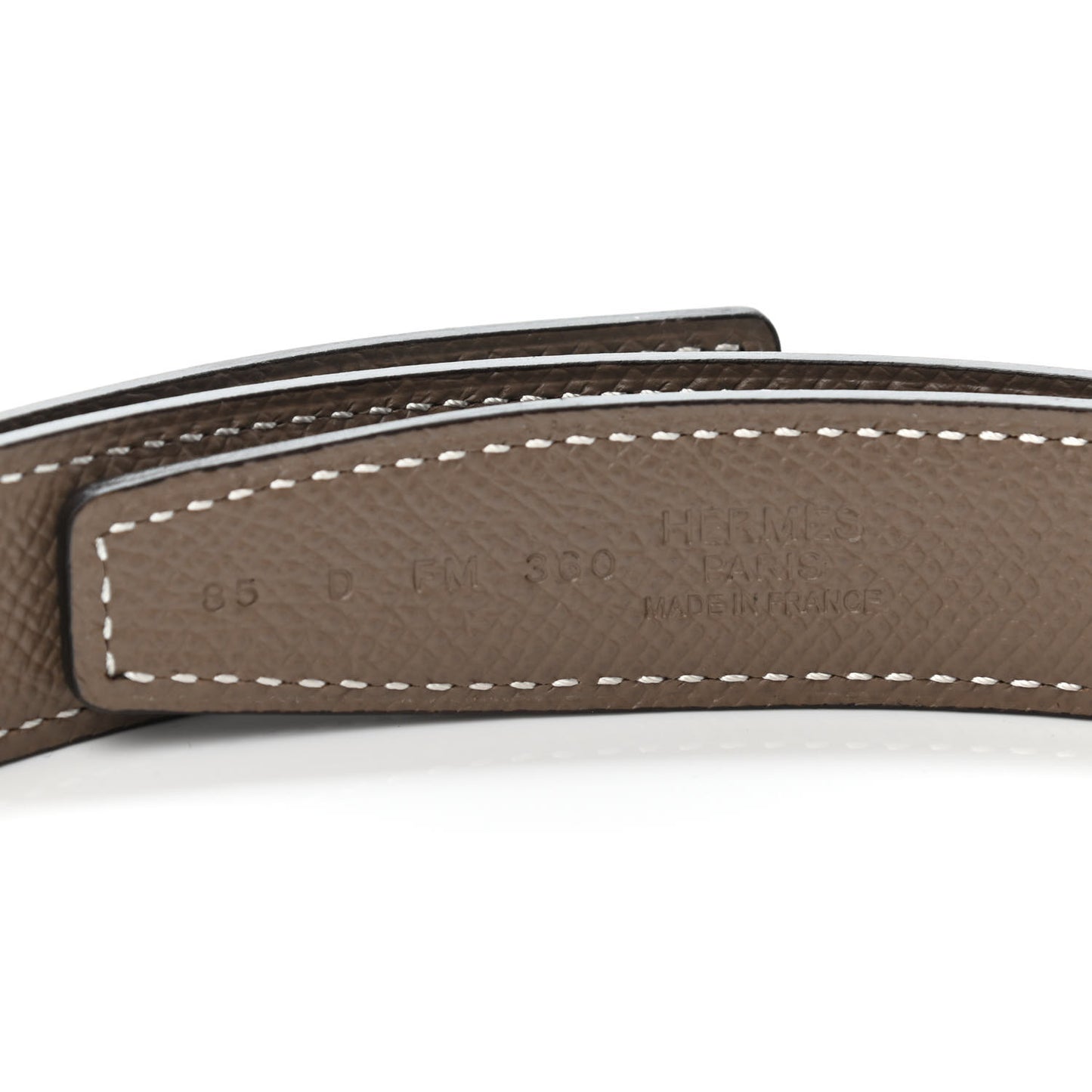 Swift Epsom 24mm Belt Strap 85 Black Etoupe