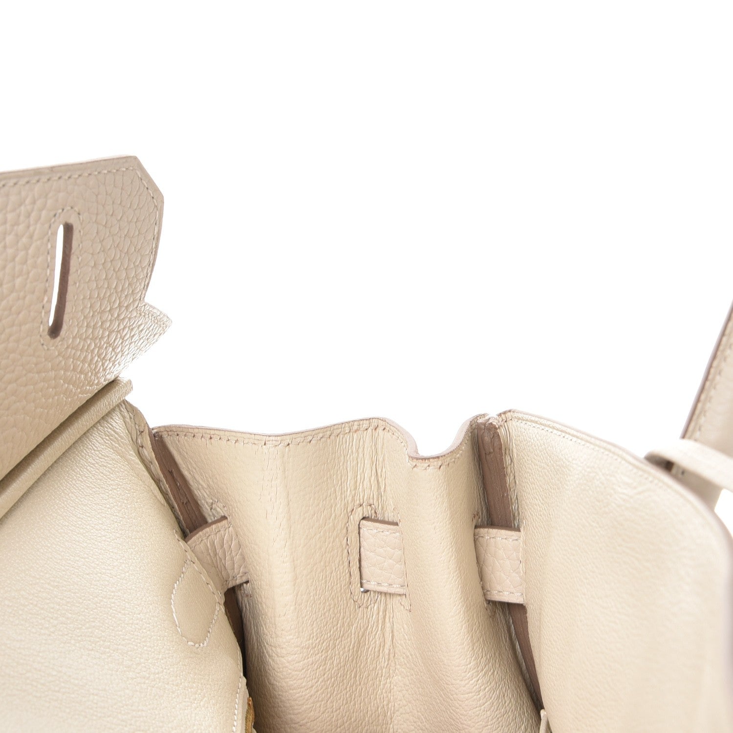 Hermes Taurillon Clemence Birkin 30 Craie 14 of 38
