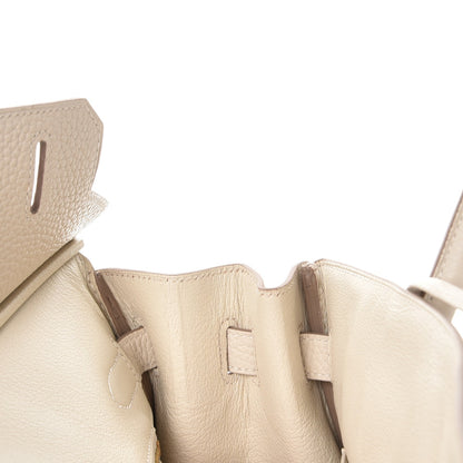 Hermes Taurillon Clemence Birkin 30 Craie 14 of 38