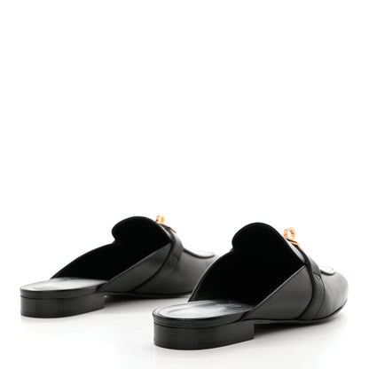 Hermes Goatskin Oz Mules 36 Black 4 of 7