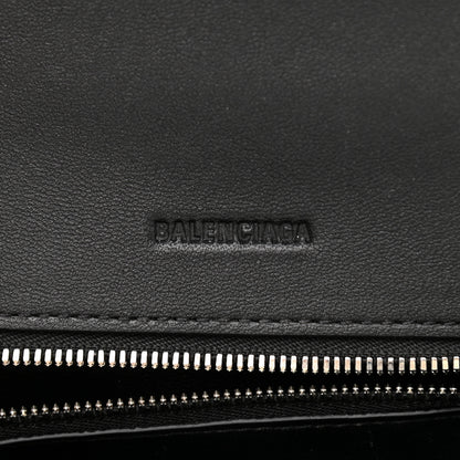 Balenciaga Faux Calfskin Fabric Small Sneakerhead Top Handle Bag Black 6 of 9