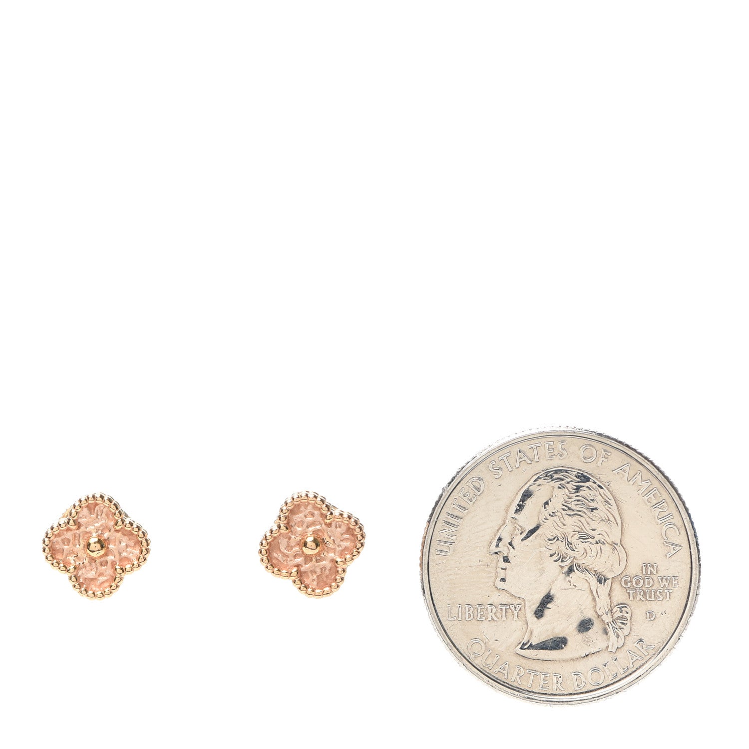 Van Cleef & Arpels 18K Rose Gold Sweet Alhambra Earrings 2 of 6