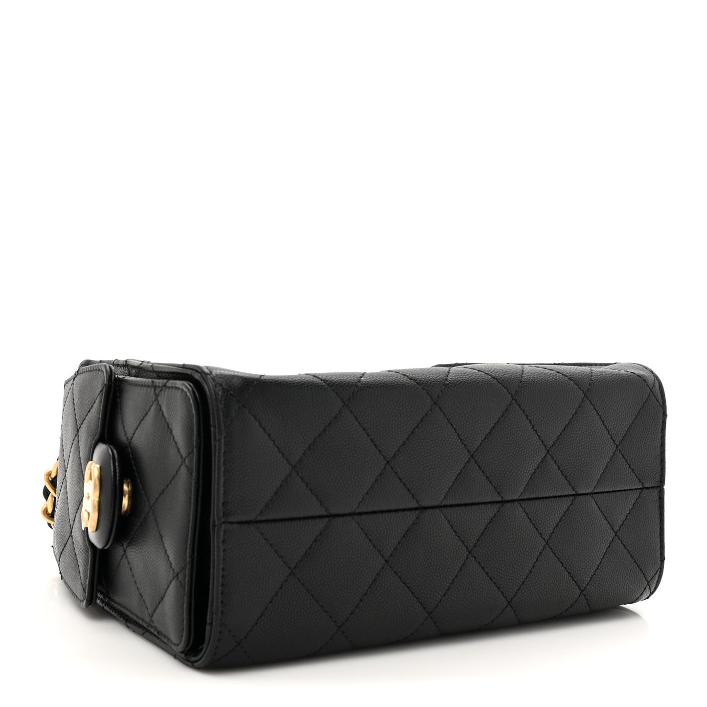 Caviar Quilted Mini Chanel 25 Handbag Black