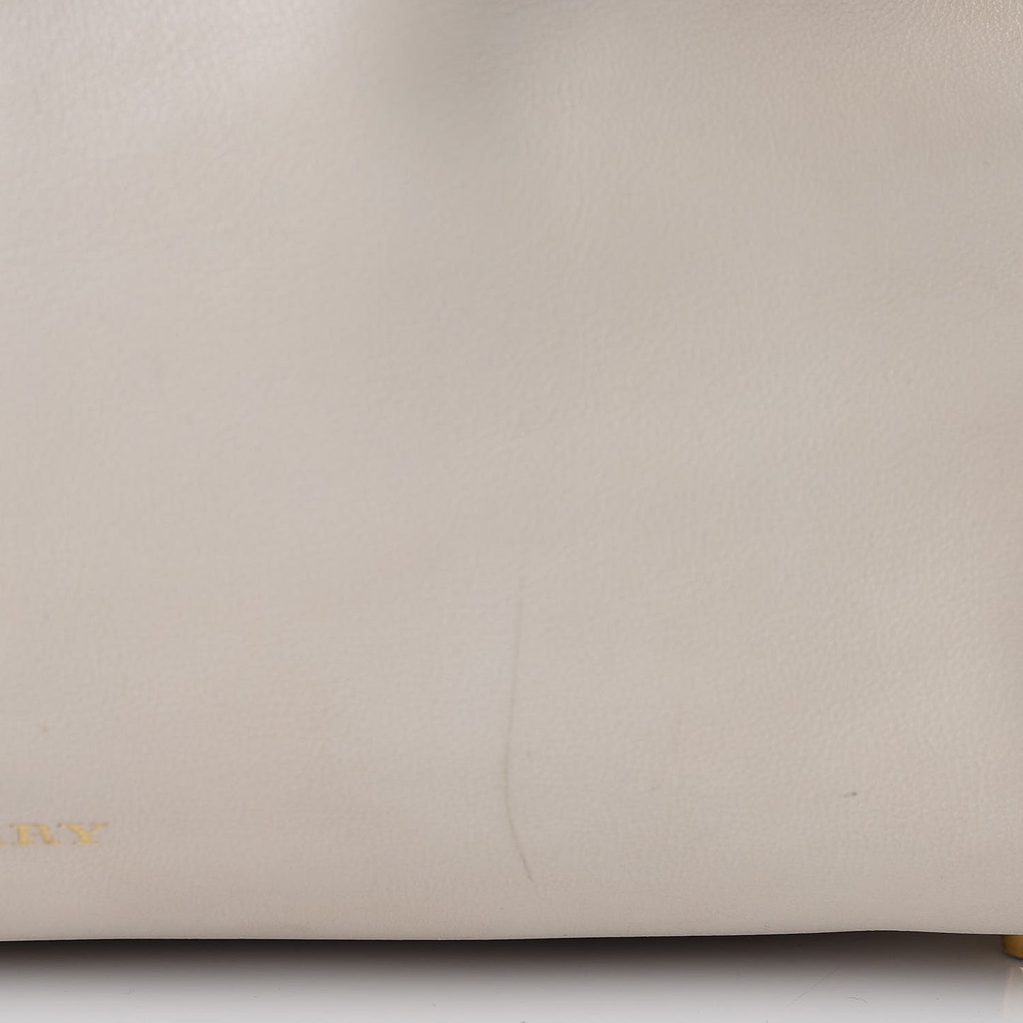 Smooth Calfskin Medium Banner Tote Off White