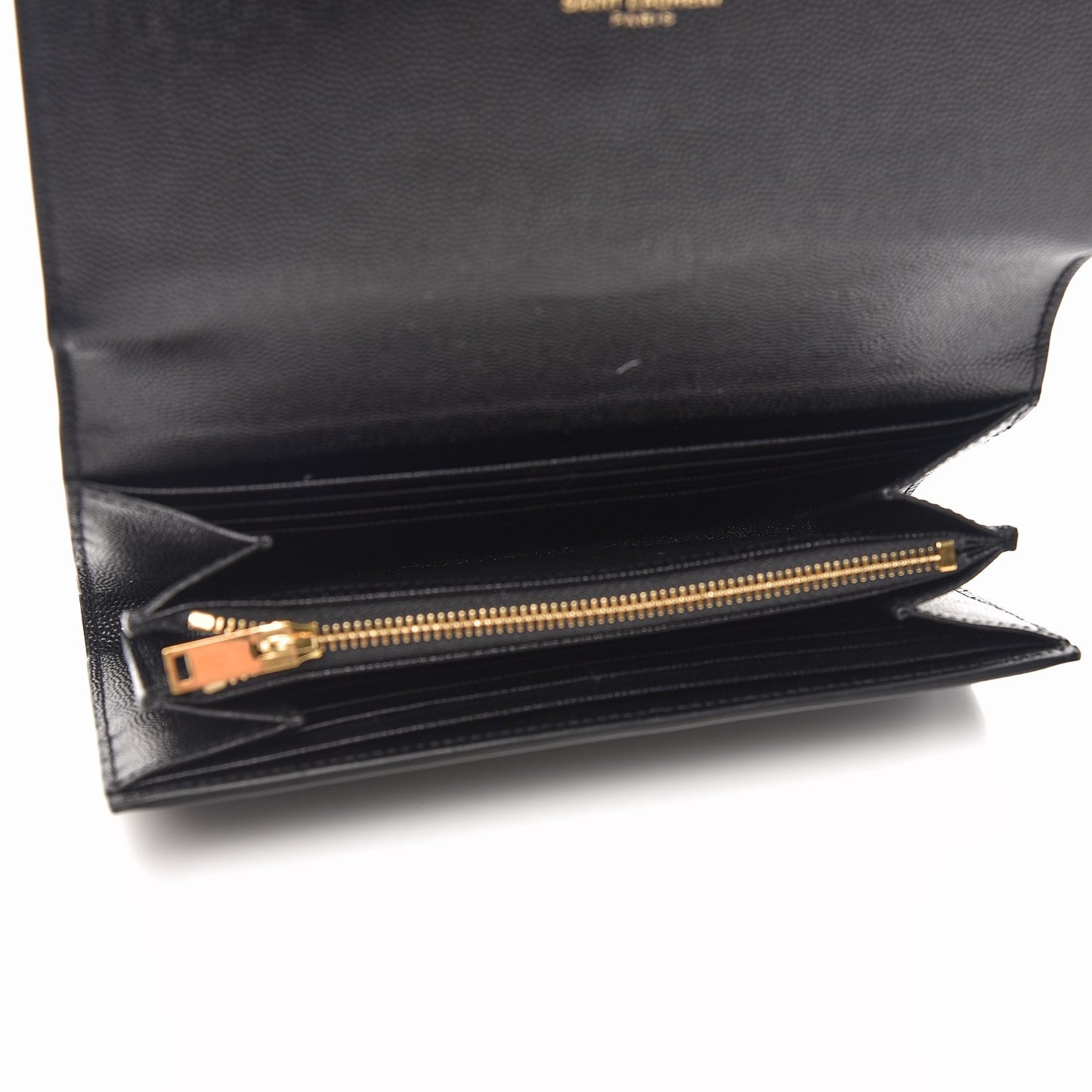 Grain De Poudre Star Studded Monogram Zip Wallet in Black